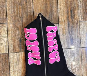 Veste à capuche unisexe personnalisée avec fermeture éclair complète sweats en éponge française de lavage sweats à capuche vintage avec fermeture éclair complète vierge avec lavage à l'acide - Product Image 6