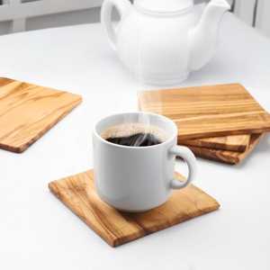 MN EXPORTS Handmade Square Shaped Walnut Mats & Pads Pure <b>Wooden</b> <b>Coasters</b> for Premium Style - Product Image 3