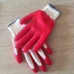 Gants enduits de caoutchouc vietnamien Anti-Cut Anti-Slip Gants de travail de sécurité Latex Semi-Coating Coton réutilisable pour la protection des mains - Product Image 1