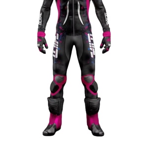 Combinaison de course moto Denork-X pour homme en cuir de vache/crocodile, niveau CE 2, vêtements de course automobile, perforée, combinaison de moto 1 pièce, niveau CE 2 - Product Image 2