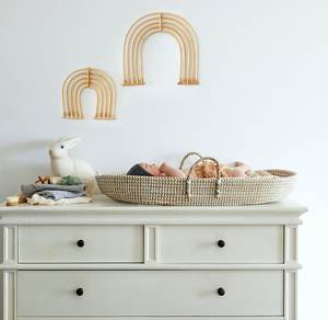 Autres objets décoratifs muraux suspendus en rotin arc-en-ciel pour murs d'enfants bébé chambre à coucher décor de salle de jeux - Product Image 2