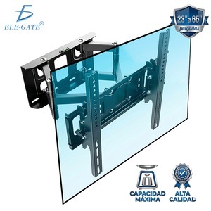 Supporto TV in Acciaio Rinforzato per TV da 23 a 65 Pollici, Braccio Doppio Inclinabile e Girevole, Distanza da 120 cm al Muro, Staffa LCD con Carrello - Product Image 4