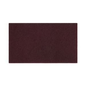 Boardwalk 28 pouces. X 14 pouces. Tampons de nettoyage en profondeur - Marron, haute absorption d'eau, polyester et PU, tampons de nettoyage industriels, 10/carton - Product Image 1