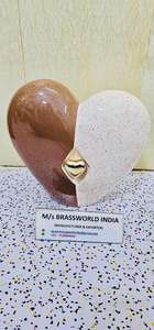 Urna Funeraria de Aluminio con Forma de Corazón, Estilo Americano, Diseño Nuevo, Capacidad de 220 Pulgadas Cúbicas, Brassworld India, Venta al por Mayor - Product Image 2