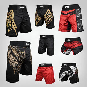 Pantalones Cortos de Boxeo MMA Personalizados para Hombre, Impresión Digital en Poliéster, Color Personalizado, Marca Privada, Pantalones Cortos de Entrenamiento de Alta Calidad - Product Image 4