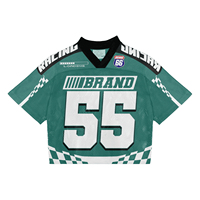 Maillots de football américain personnalisés imprimés par sublimation de haute qualité, logo d'équipe, 100% polyester respirant, séchage rapide, unisexe