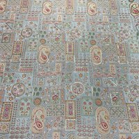 Tela de viscosa pura Kurta Koti Lehenga bordado natural elegante con patrón impreso y estilo tejido