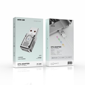 Green Lion 120W OTG Adapter Nuevo material de PC de USB-A a la salida de CC de transferencia de datos USB3.0 para uso en computadoras de escritorio y portátiles - Product Image 3