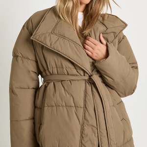 Veste d'hiver matelassée légère et personnalisée pour femmes, coupe-vent, rembourrage long, veste gonflée d'hiver personnalisée pour femmes - Product Image 6