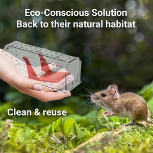 Trampa para Ratones de Plástico X-pest Mejorada, Captura y Liberación Vivos, Disparador de Pedal de Alta Sensibilidad, Trampa Humana para Ratones y Ratas de Plástico - Product Image 2