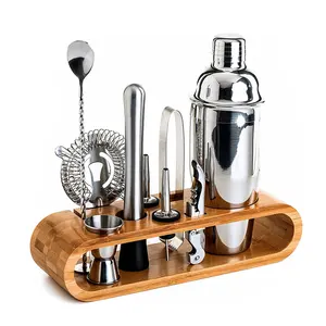 Alcohol Shaker Cocteleria Professional Boston Gold With Stand Bar Tool Stainless Steel Bartender Kit Cocktail Set Shaker Bartend