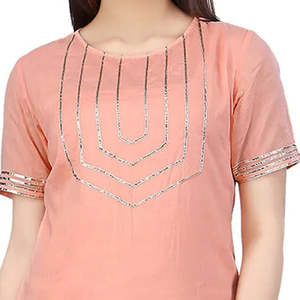 Trajes Shalwar Kameez Rectos Pakistaníes e Indios de Algodón y Seda de Alta Calidad, Lavables, para Todas las Temporadas, 2023 - Product Image 3