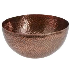 Bol décoratif en cuivre écologique pour bain de pieds au spa et fête avec patine naturelle polie vieillie pour la relaxation et la désintoxication - Product Image 2