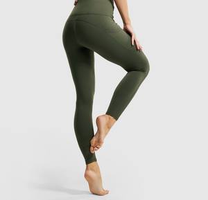 Leggings de sport pour femmes de meilleure qualité 100% coton Tailles personnalisées Vêtements de fitness respirants pour l'hiver Fabriqué au Pakistan - Product Image 4