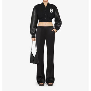 แจ็คเก็ตวาร์ซิตี้ผู้หญิงผ้าฝ้ายพิมพ์ลายระบายอากาศได้ดี คุณภาพเยี่ยม ปรับแต่งได้  แบบครอปสั้น  ผ้าขนสัตว์แท้ สำหรับฤดูหนาว - Product Image 1