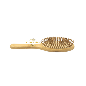 Cepillo para el Cabello de Bambú Natural con Cerdas de Madera para un Masaje Suave del Cuero Cabelludo - Product Image 3