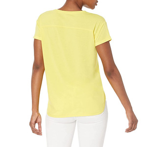 Women's High Quality <b>Long</b> <b>Sleeve</b> <b>T</b>-<b>Shirt</b> Summer O-Neck Casual Wear Breathable and Plain Dyed Customized Wholesale - Product Image 6