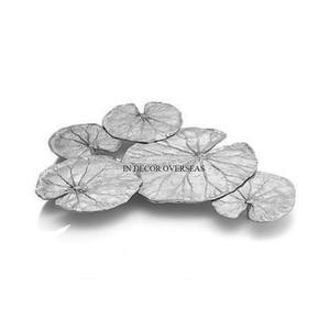 High Standard Quality Metal Made Lotus Leaves Designer <b>Silver</b> Color Finished Unique Attractive <b>Bowl</b> With Intricate Detailing - Product Image 1