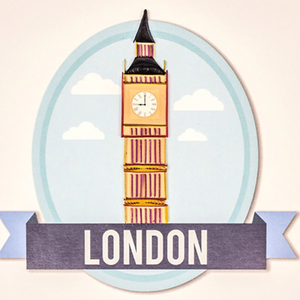 Carte en quilling Tour Big Ben Londres Carte en quilling faite à la main Carte de vœux avec enveloppe Design architectural Art du papier Cadeau de Londres - Product Image 2