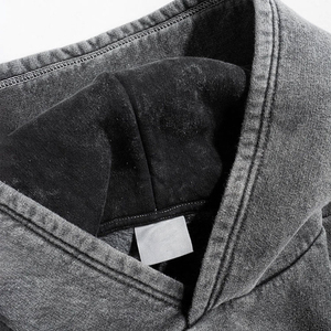 Street Wear <b>Pullover</b> <b>Men</b> Hoodie Plain Solid Color <b>Men</b> Hoodie Best Quality <b>Men</b> Acid Wash Hoodies <b>For</b> Sale - Product Image 5