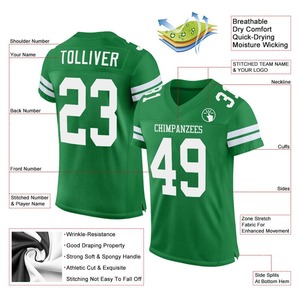 Camiseta de Fútbol Personalizada, Uniforme de Fútbol de Primera Calidad | Fabricante EM y ODM, Balón de Fútbol Auténtico Personalizado en Verde Hierba y Blanco con Malla - Product Image 2