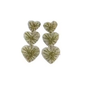ต่างหูลูกปัดเมล็ดแก้วสำหรับผู้หญิงดีไซน์เป็นเอกลักษณ์ - Product Image 3