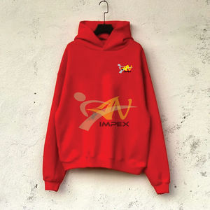 Sweatshirts pull-over surdimensionnés unisexes avec capuche découpée pour l'hiver Nouvelle méthode d'impression numérique à la mode avec logo personnalisé - Product Image 1