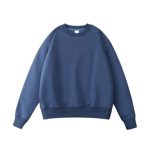 Customizable Men's Heavy 370gsm Fleece Sweatshirt Neck Drop Shoulder Design High Quality <b>Neutral</b> Hoodies Winter Customized Logo - Product Image 6