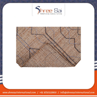 Meilleure vente Tapis en jute brodé écologique Design à carreaux personnalisé de haute qualité Nouveaux tapis et ensembles en vente
