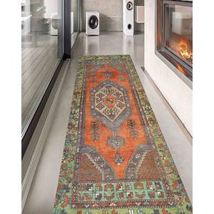 Alfombra Estampada de Estilo Vintage Geométrico: Diseño Oriental, Alfombra Antideslizante, Alfombra Delgada No Tejida - Product Image 4
