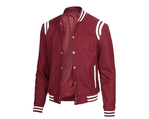 Chaqueta universitaria informal acolchada para hombre, chaquetas universitarias acolchadas bordadas gruesas personalizadas para hombre, fabricante - Product Image 2