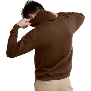Fabricant de vêtements Sweatshirts unis personnalisés Vente entière Sublimation Oem Broderie Sweats à capuche en polyester vierge pour hommes Pull-over - Product Image 2