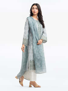 Collection de pelouses 2 pièces personnalisées Salwar Kameez pour femmes Impression numérique de haute qualité OEM Indian Solid Color Adultes Original - Product Image 2