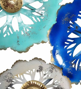 การตกแต่งพื้นหลังโซฟาในสำนักงานภาพวาดดอกไม้แบบแขวนผนังดีไซน์ทันสมัยทำจากสแตนเลสใหม่2023 - Product Image 6