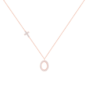 Elegante Colgante de Diamantes Redondos Chapado en Oro de 14K de Diseño de Lujo Rikhava, 29 Piedras, Certificado IGI, para Bodas, Compromisos y Fiestas - Product Image 1