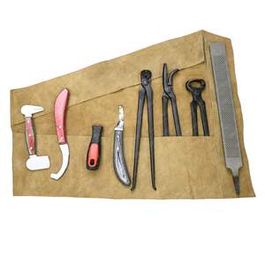 Recién llegado, juego de mantenimiento de pezuña de caballo, herramientas de recorte, pezuña curvada y cuchillo de huevo Bot, cortador de remache, pinza de 12 ", amortiguador de doble cara - Product Image 4