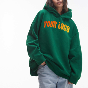 Heavyweight Long Pullover Hoodies for Women's 100% Cotton Windproof Warm <b>Winter</b> Clothing Custom Brand Logo Print OEM - Product Image 4