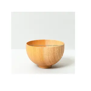 Home Hotel Kitchen Food Contact Save Decorative Wooden Bowl Dinner Table Wooden Bowl Popcorn Serving Bowl