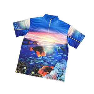 Camisa de pesca Upf50 personalizada de alta calidad y polos de pesca transpirables para hombres de manga corta - Product Image 1