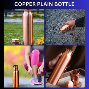 2025 Vente chaude Bouteille en cuivre de style unique pour les activités de plein air Advance Couvercle étanche Boire directement pour le yoga en cours d'exécution - Product Image 2