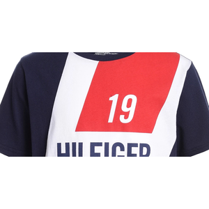 T-shirt Tommy Hilfiger da bambino, blu scuro, con pannello logo colorblock, stile jersey semplice, stagione estiva, taglia 2T - Product Image 2
