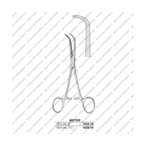 Pinces chirurgicales réutilisables pour bébé les plus vendues Pinces à dissection et à ligature MIXTER coudées en acier inoxydable de haute qualité - Product Image 1