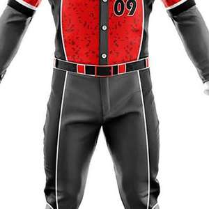 El Mejor Conjunto de Uniformes de Béisbol Personalizados para Hombre, Talla Grande, 100% Poliéster, Transpirable y Antibacteriano, con Logotipo Personalizado Más Vendido - Product Image 4
