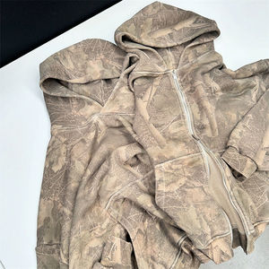 Sportish Impex Custom Streetwear Oversized Zip Up <b>Hoodie</b> All Over Print Digital Sublimation Boxy Camo <b>Men</b> - Product Image 3