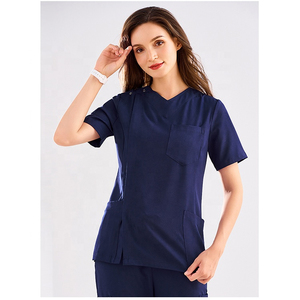 Tenues médicales unisexes en tissu polycoton 175 GSM, uniformes d'infirmière pour hôpital, vêtements de travail quotidiens durables - Product Image 2