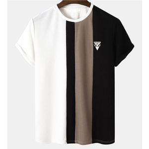 Venta al por mayor de camisetas de golf de algodón con logotipo personalizado para hombres, ropa de calle de manga corta de talla grande con patrón sólido, diseño personalizado - Product Image 1