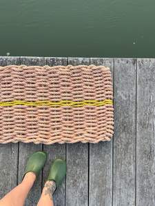 Alfombra de Entrada Hecha a Mano con Cuerda, Ideal para Decoración de Porches de Casas de Campo y Protección Elegante para Entradas Exteriores - Product Image 6