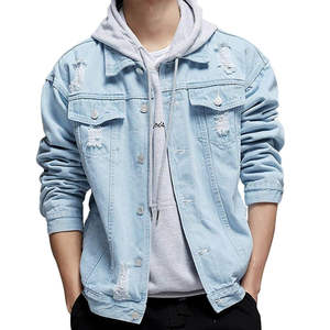 Vente en gros, dernières tendances, veste en jean fantaisie pour homme, coton, veste en jean pour homme, vêtements pour homme, coupe slim, jean 2026 - Product Image 5