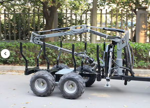 Remolque para Troncos de Madera con Grúa Cargadora - Product Image 3