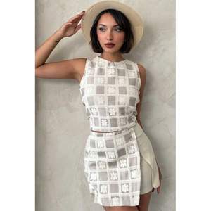 Blusas y Camisas para Mujer Topshow, Diseño a Cuadros con Piedras, Crochet, Moda al por Mayor - Product Image 5